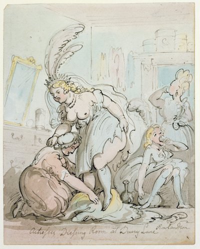 Actresses Dressing Room at Drury Lane by Thomas Rowlandson